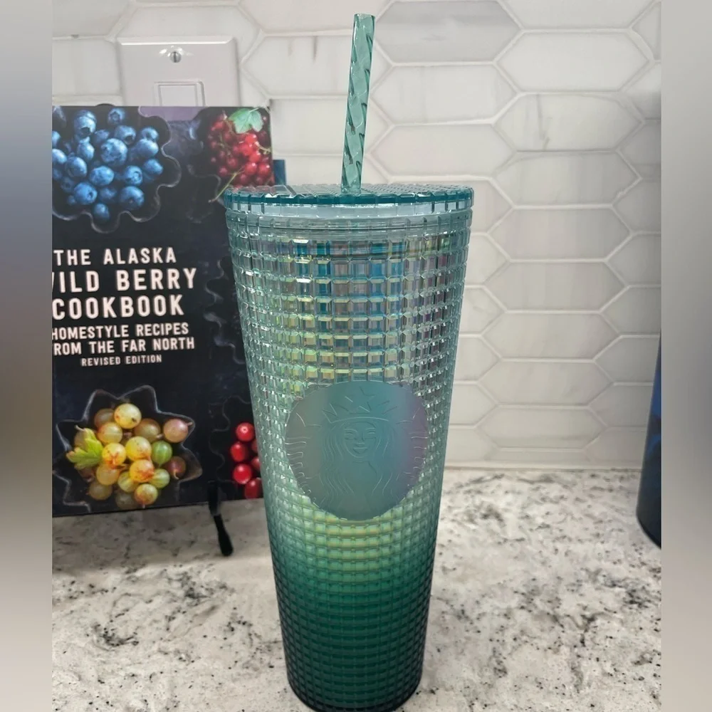 Starbucks Target Iridescent Teal Unicorn Grid Disco Tumbler. NWT. It’s WOW & HTF